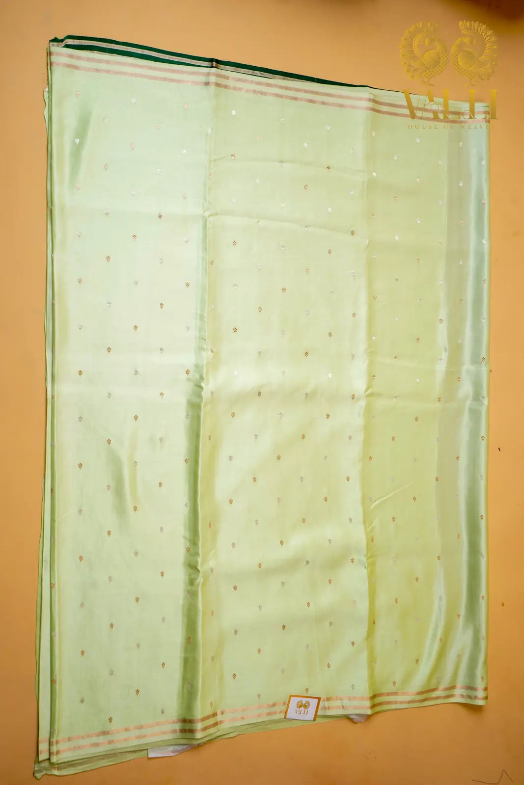 Pistachio mint green saree