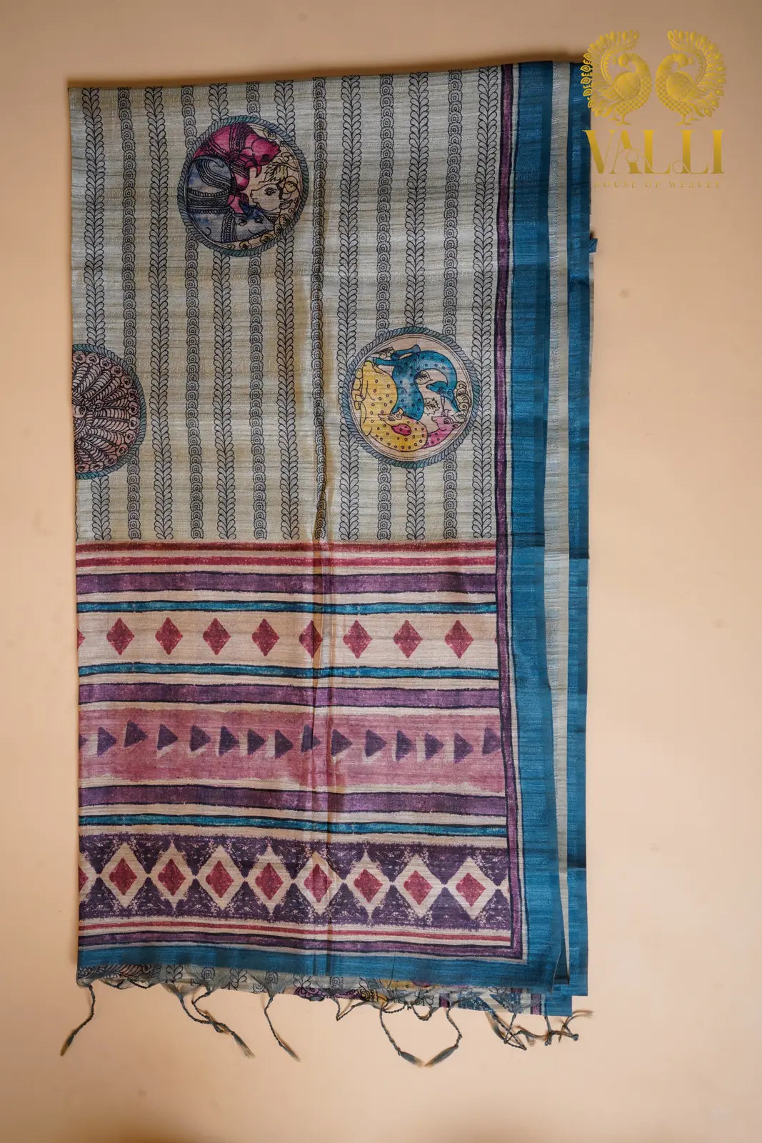 Bhagalpuri Silk Printed Saree