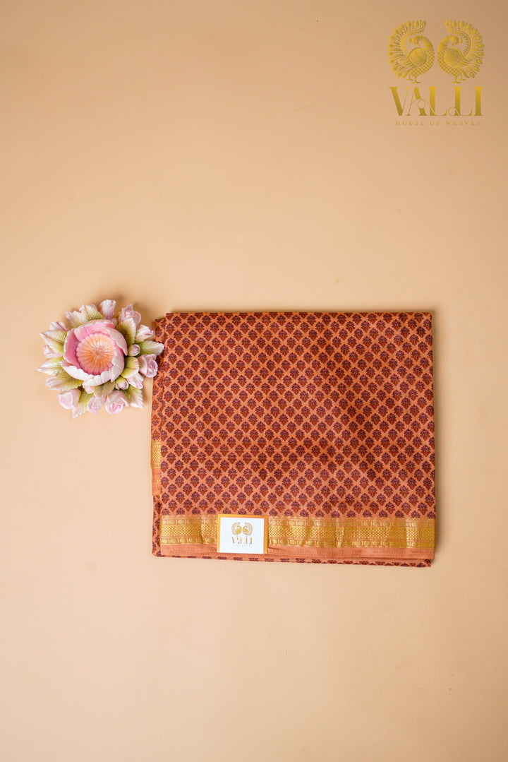 Dupion silk orange