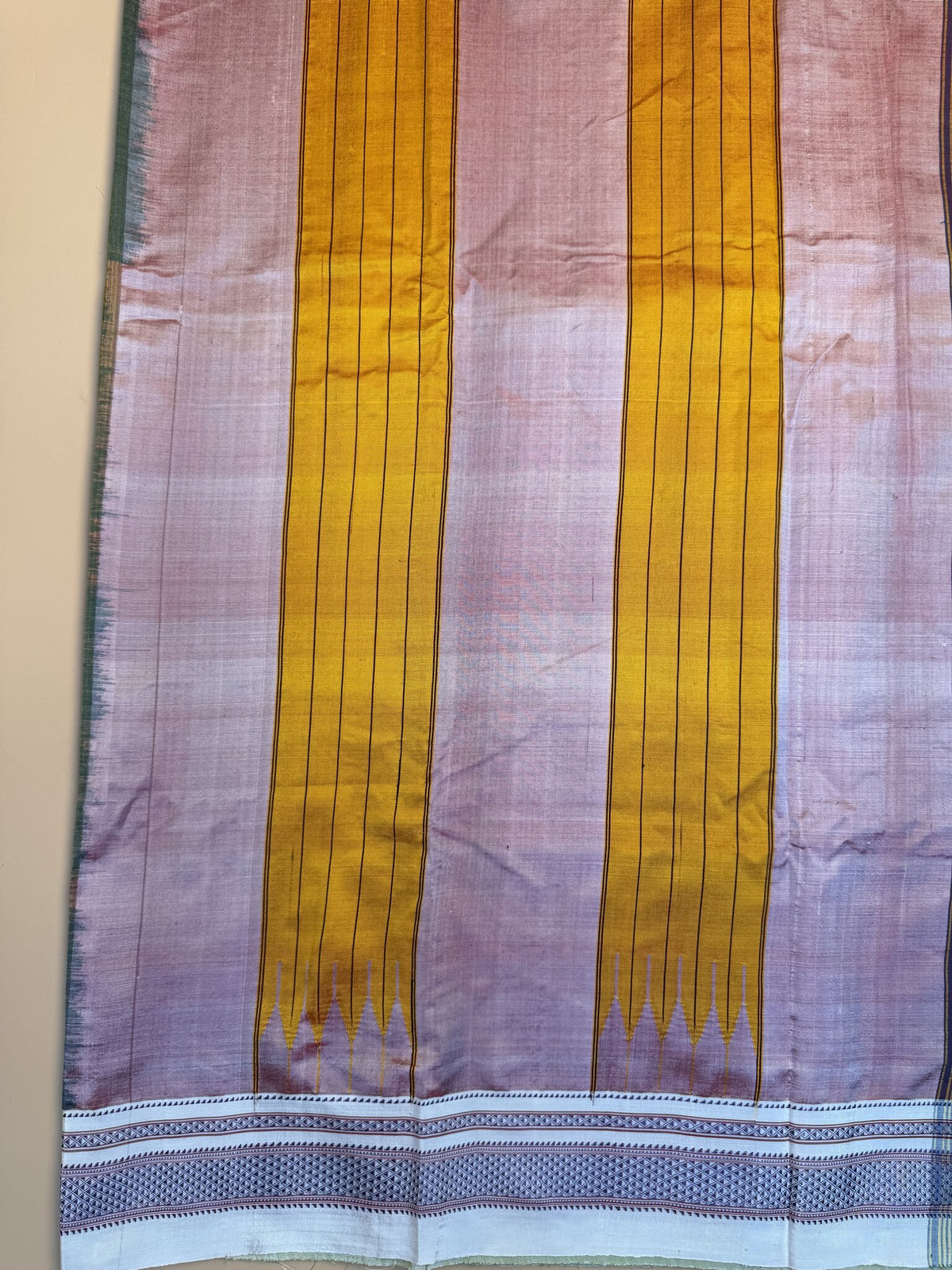Green Ilkal Handloom Cotton Saree with Tope Pallu