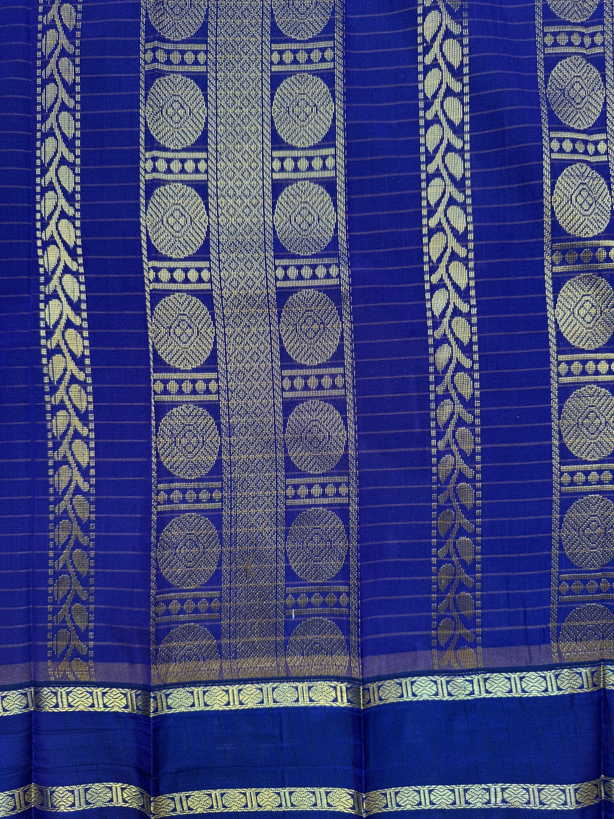 Soft Semi-Silk Saree in Green and Blue