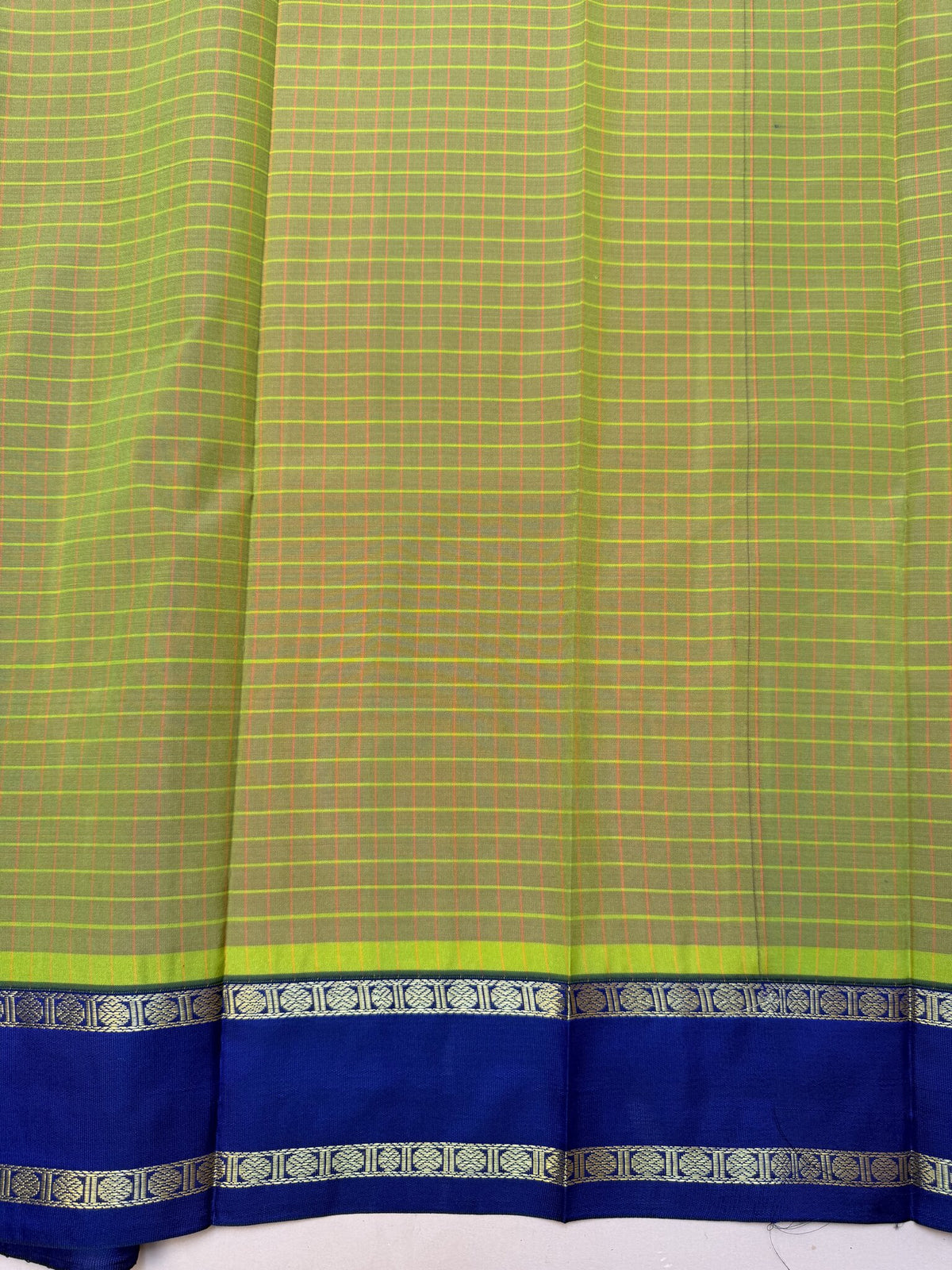 Soft Semi-Silk Saree in Green and Blue