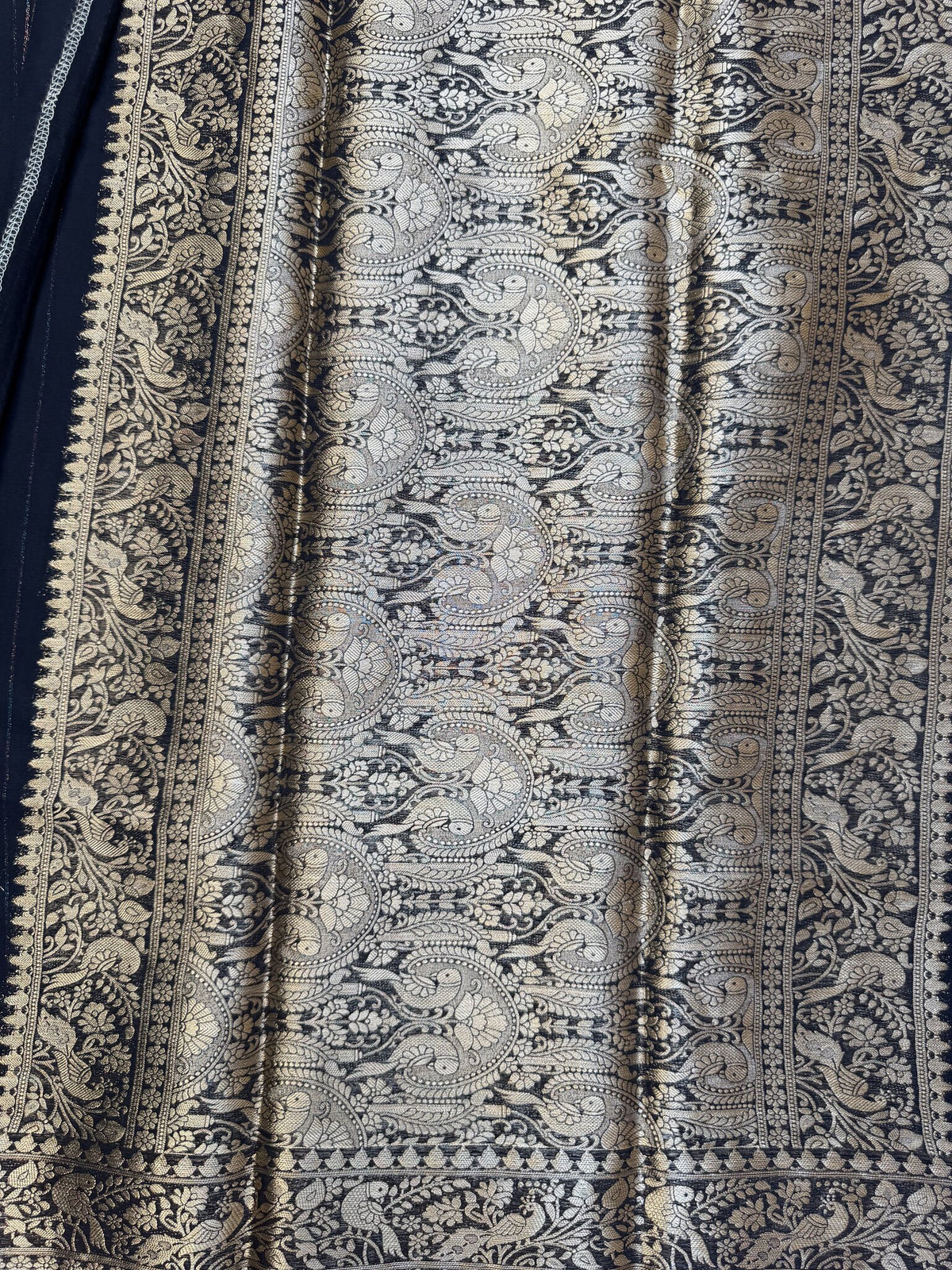 Black Chiffon Saree