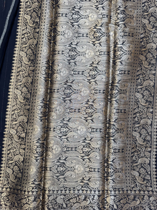 Black Chiffon Saree