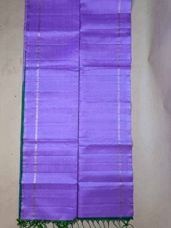 Pure Kanchipuram Green Silk Saree