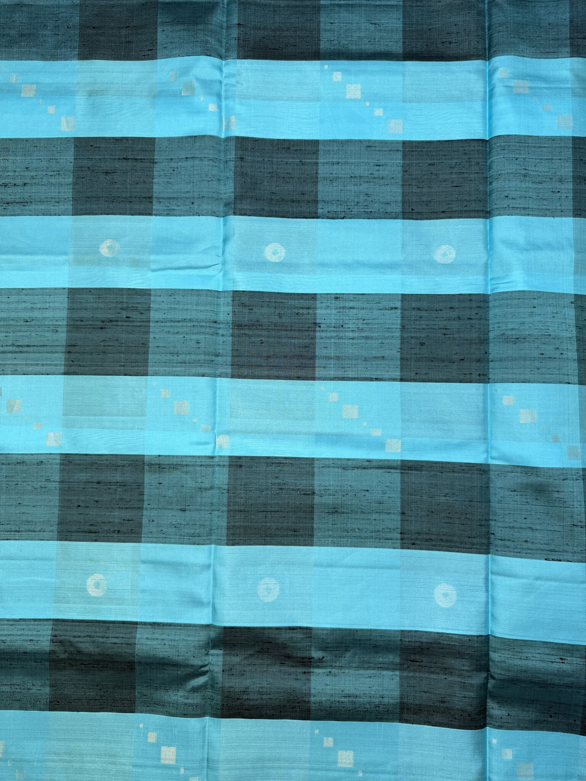 Pure Kanchipuram Blue and Black Silk Saree