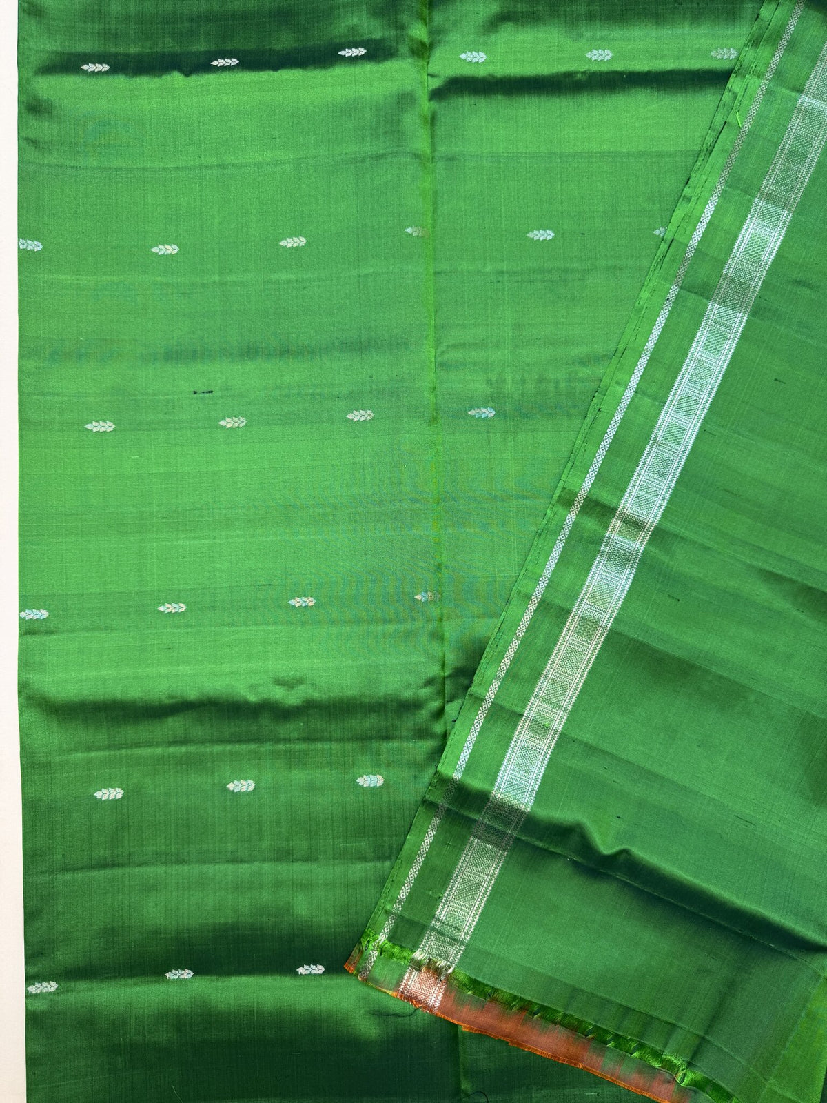 Pure Kanchipuram Parrot Green Silk Saree
