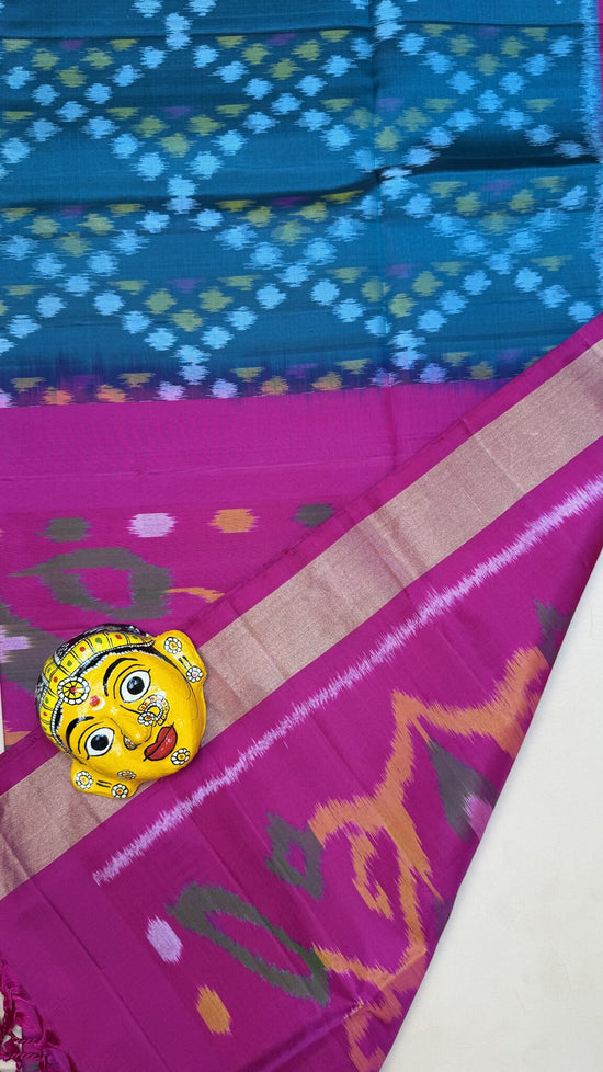 Pochampally Pink & Blue saree