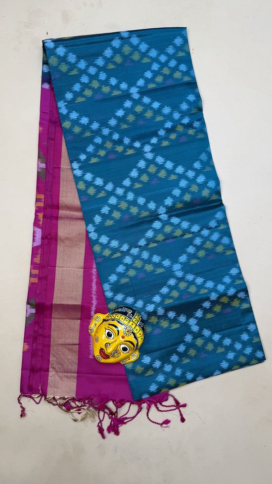 Pochampally Pink & Blue saree
