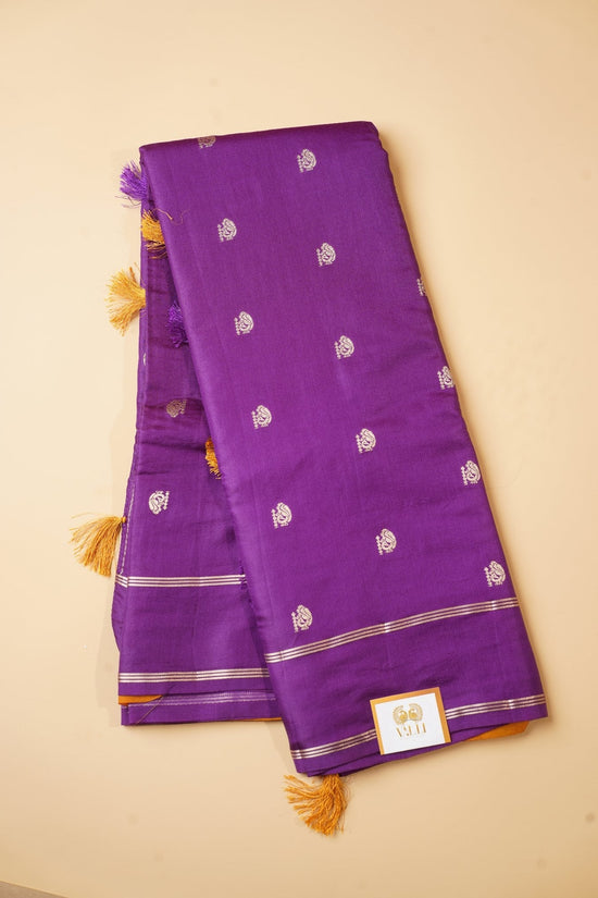 Purple Georgette Saree