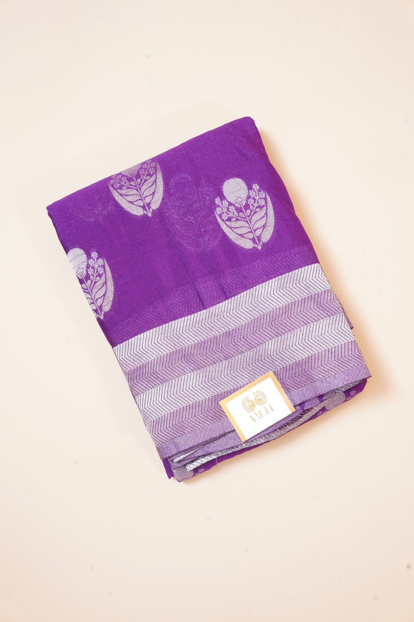 Purple Georgette Saree