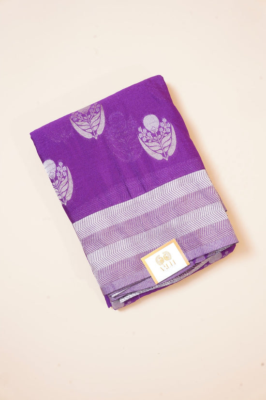Purple Georgette Saree