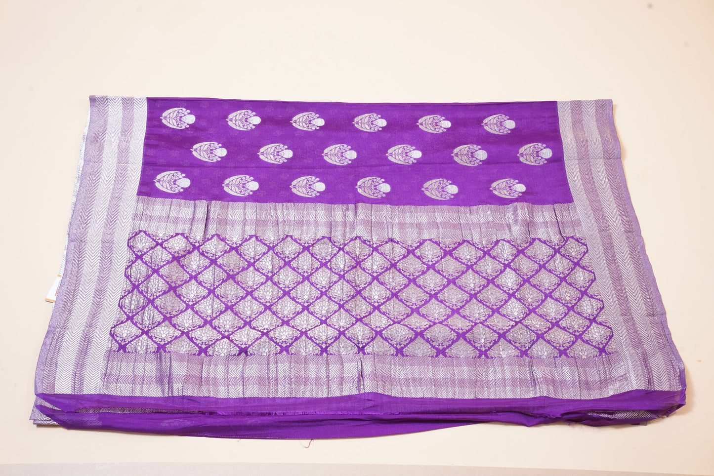 Purple Georgette Saree