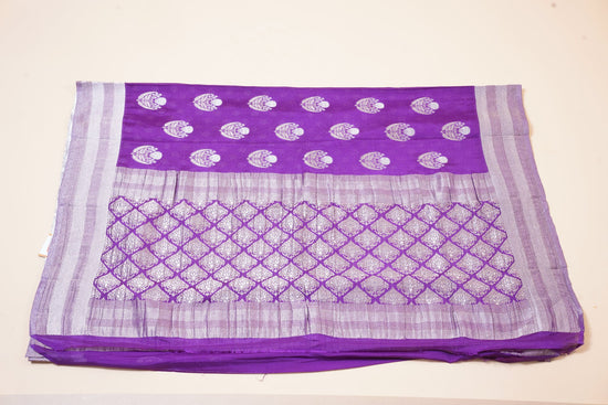 Purple Georgette Saree