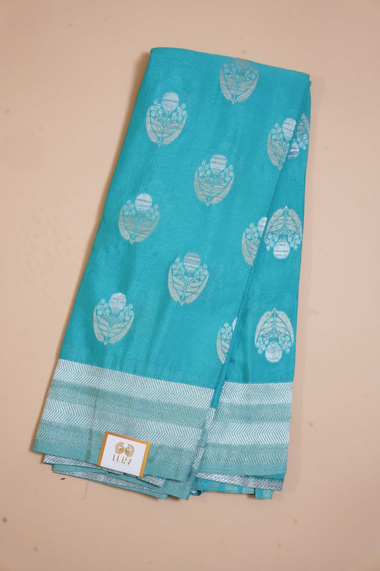 Blue Georgette Saree