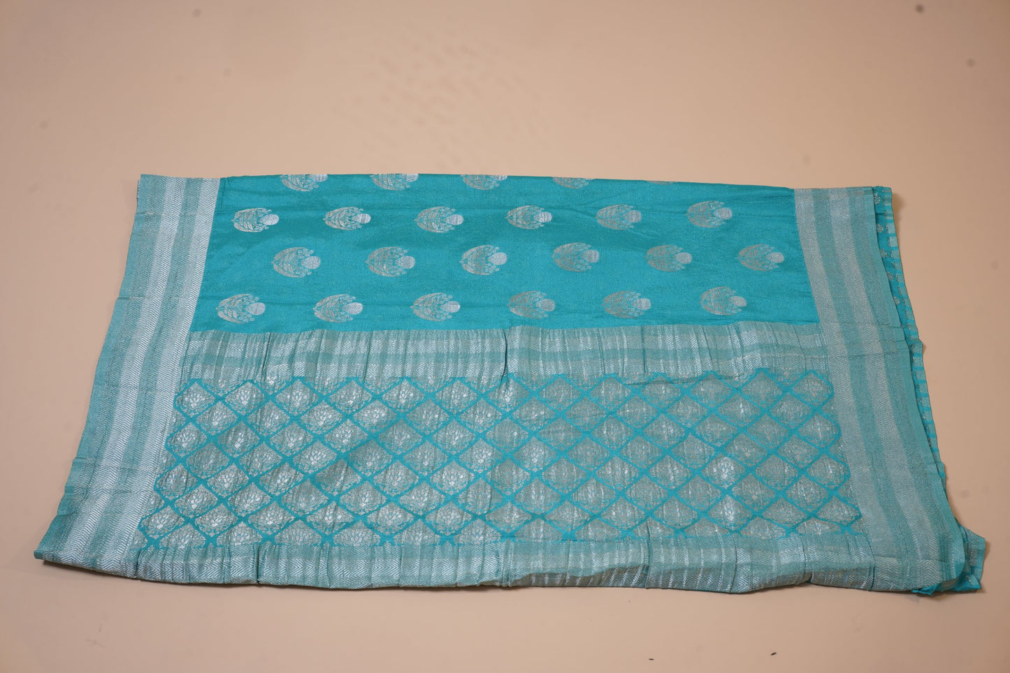 Blue Georgette Saree