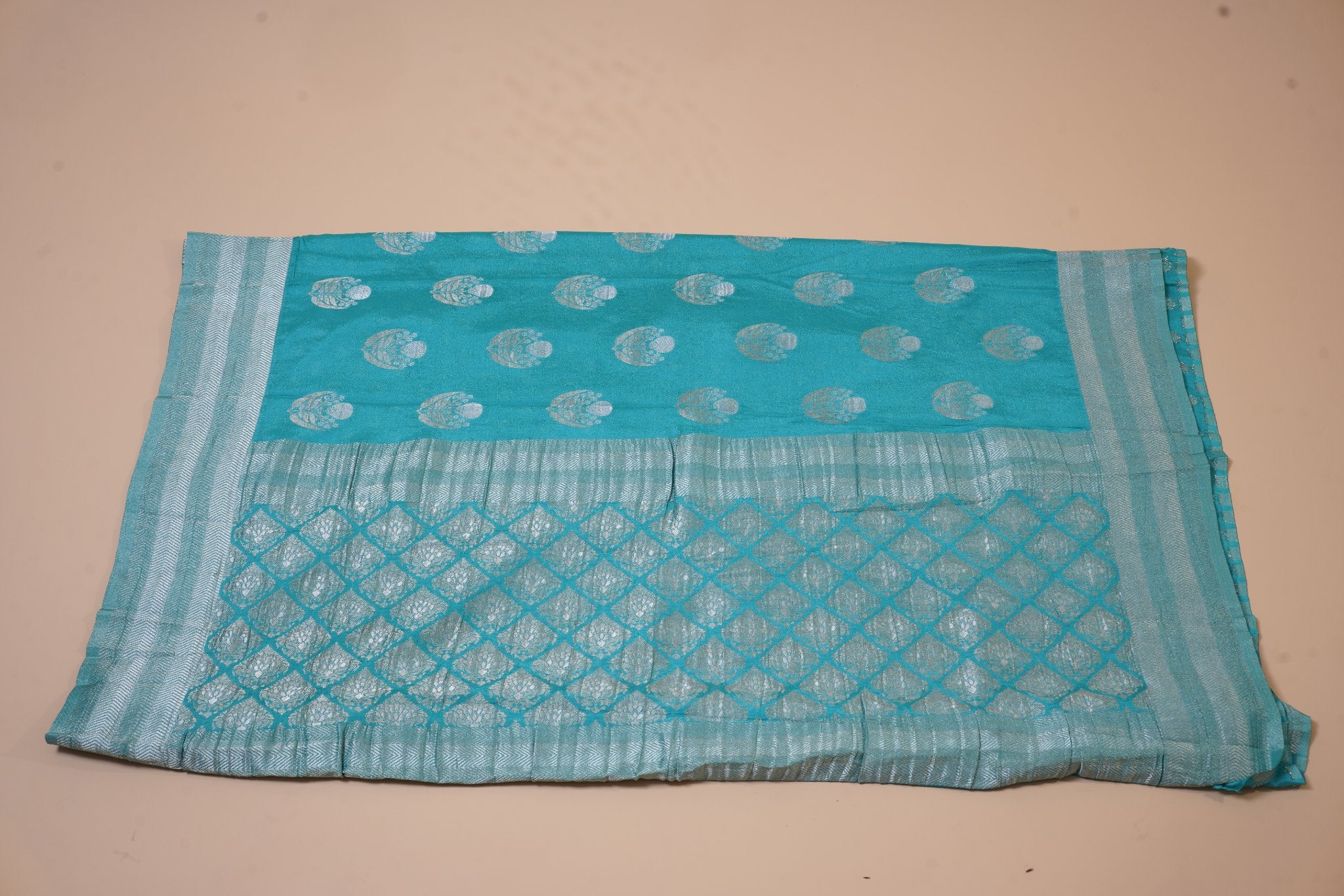 Blue Georgette Saree