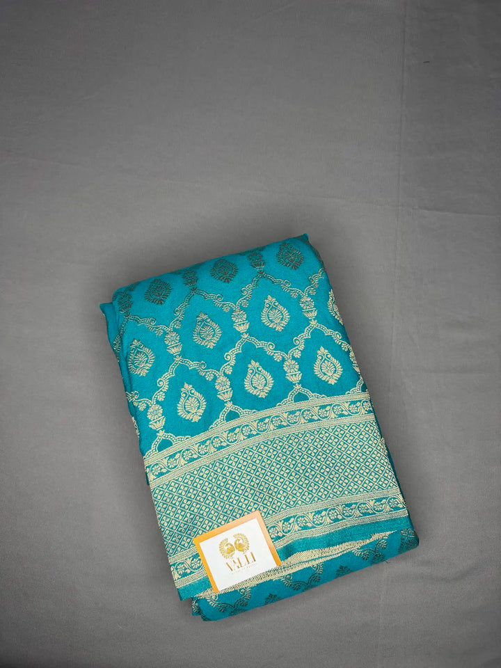 Banarasi georgette Rama blue 