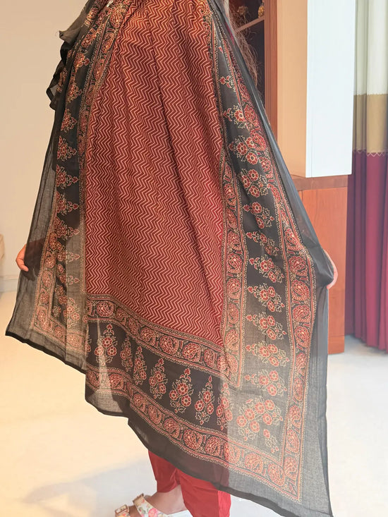 Maroon earthy salwar set