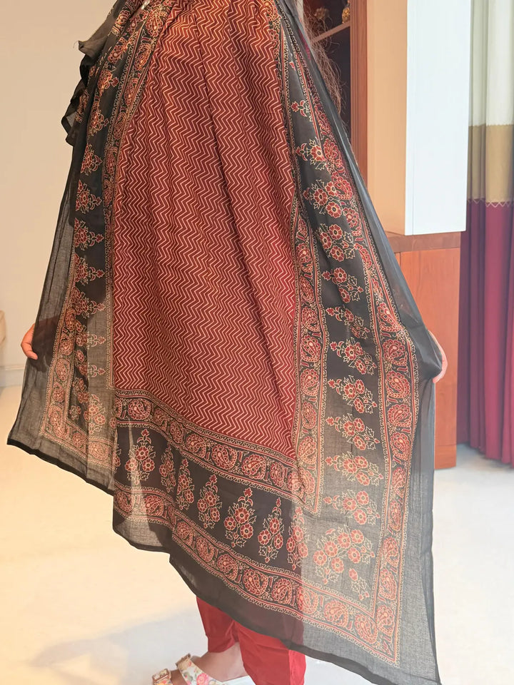 Maroon earthy salwar set