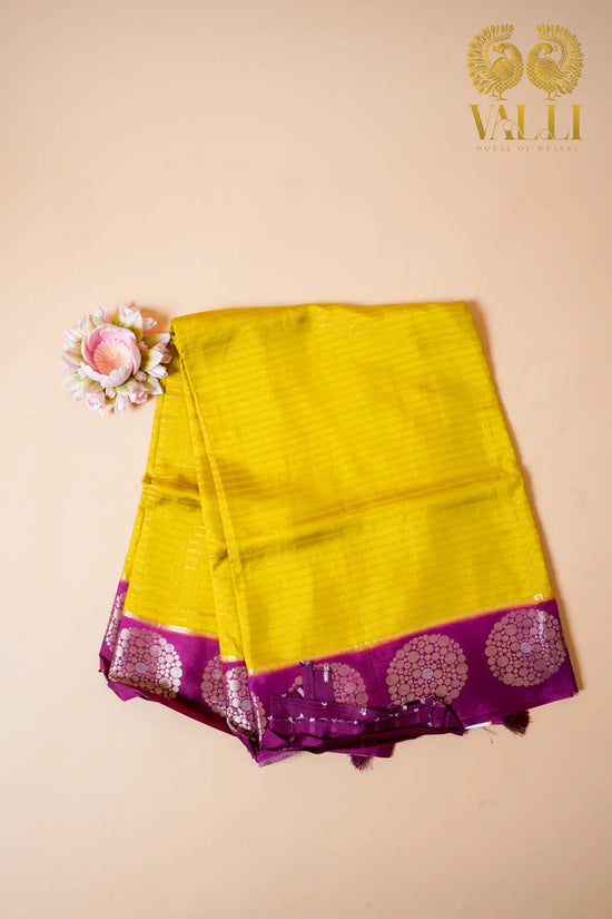 Fancy Dola Silk saree with god Zari stripes 