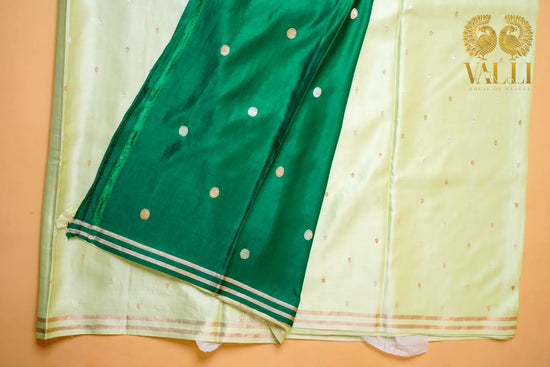 Pistachio mint green saree