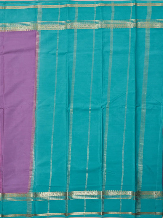 Pure Crepe Silk Saree – Pink & Sea Green