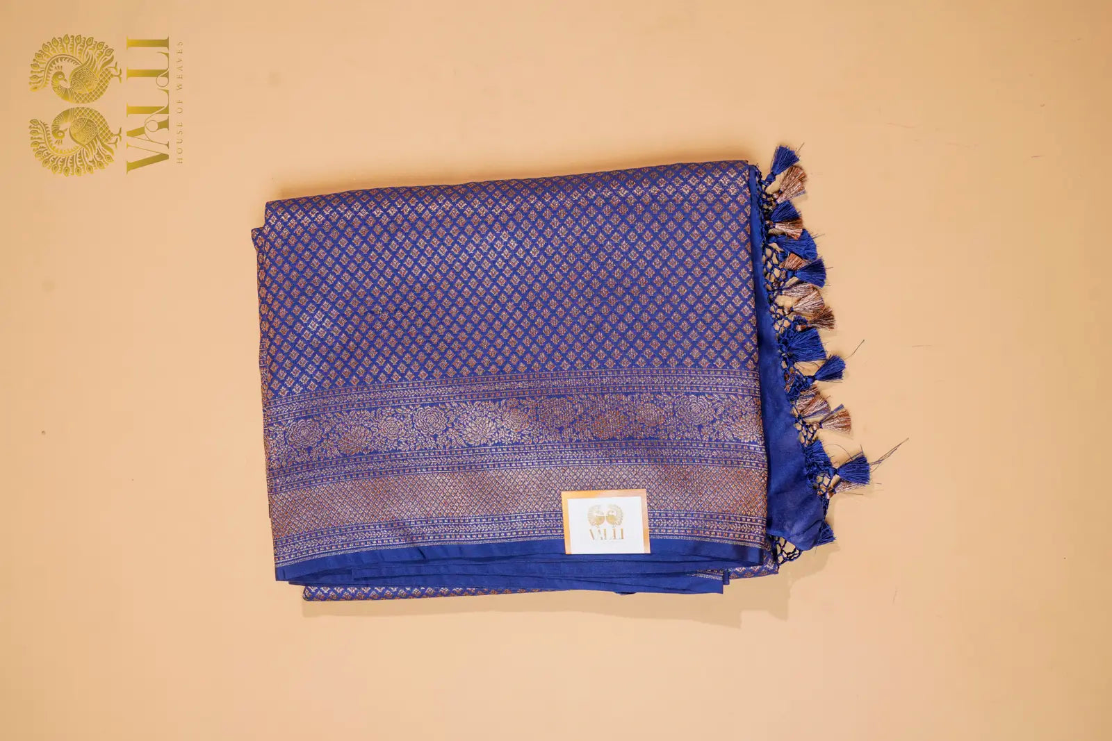 Royal midnight blue Banarasi 