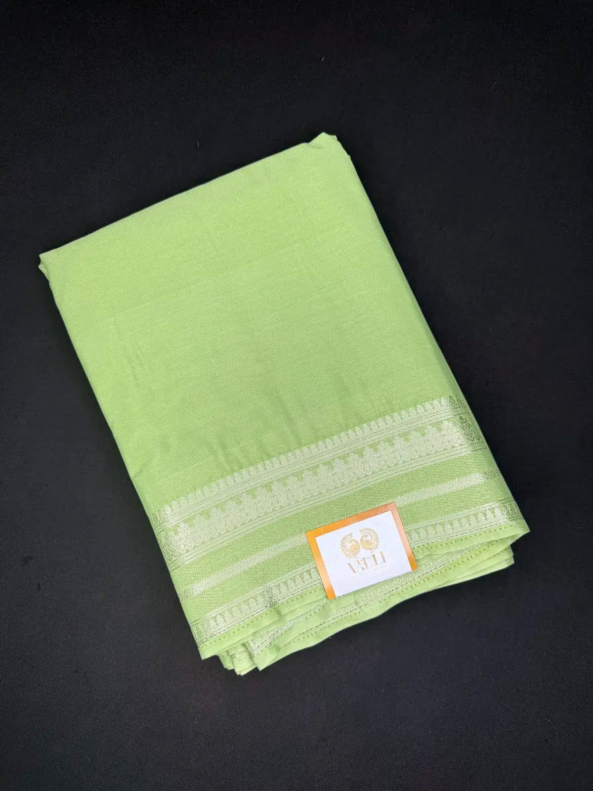 Border Semi Crepe  – Green
