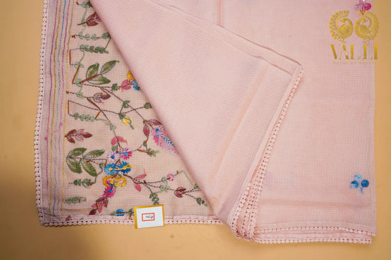 Soft cotton embroidery Baby pink 
