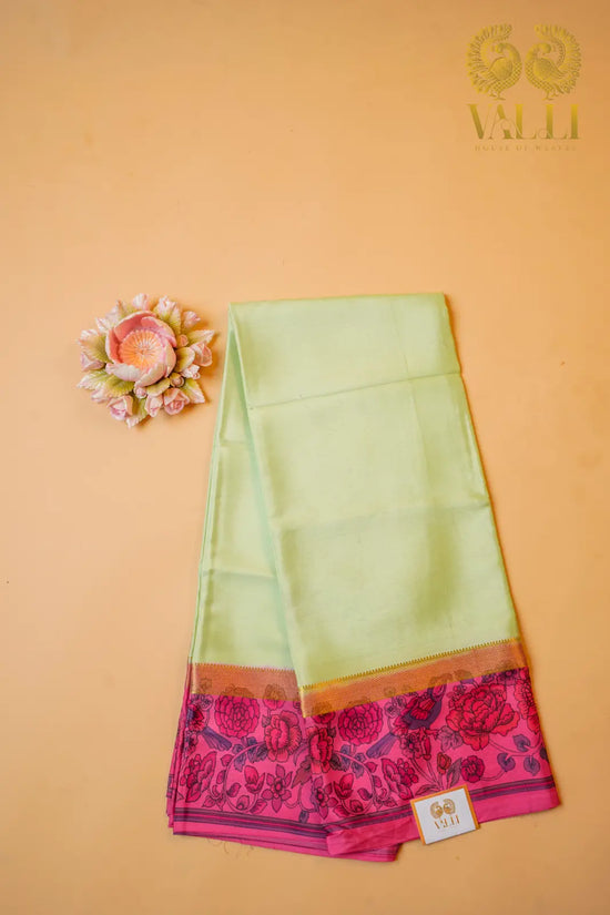 Kalamkari Pure Crepe Silk Saree 