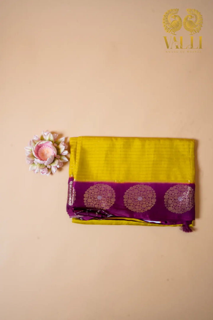 Fancy Dola Silk saree with god Zari stripes 