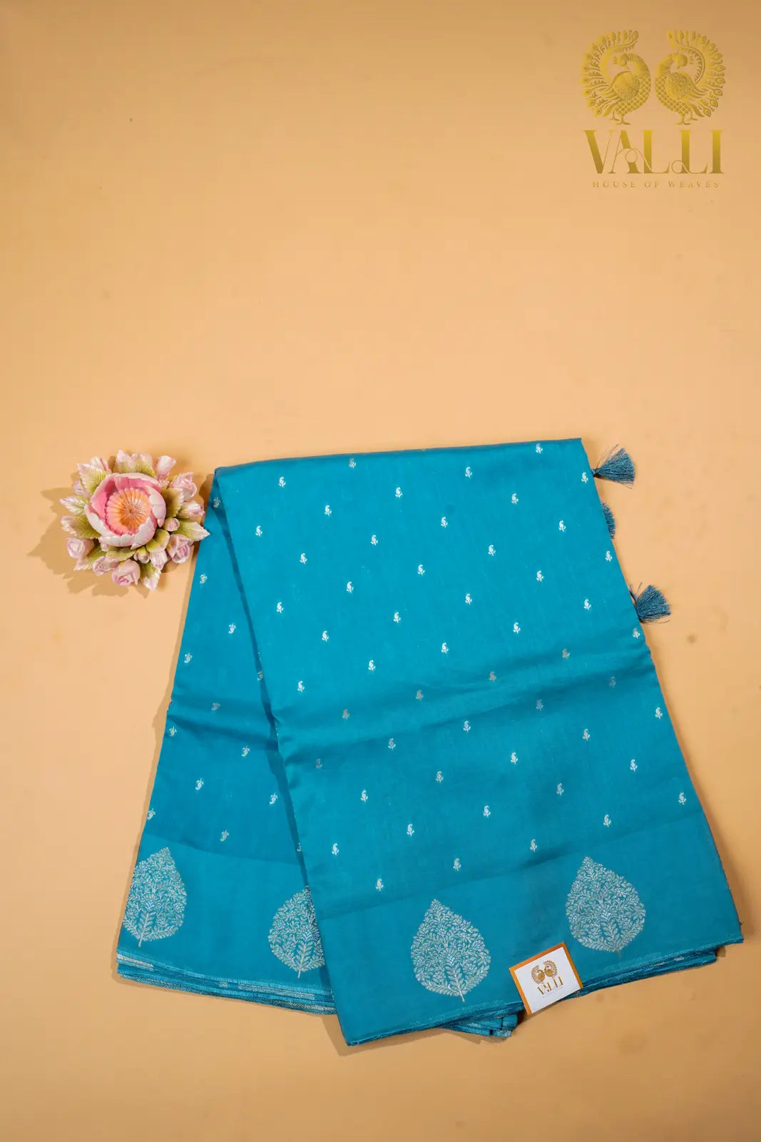 Mungs Silk Saree  Turquoise Blue Elegance