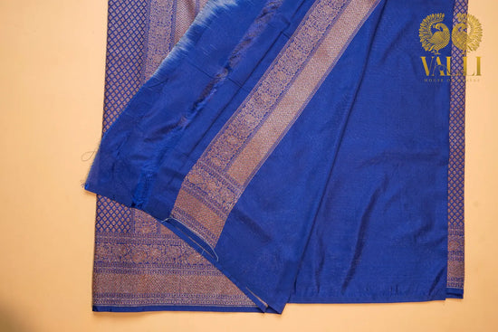 Royal midnight blue Banarasi 
