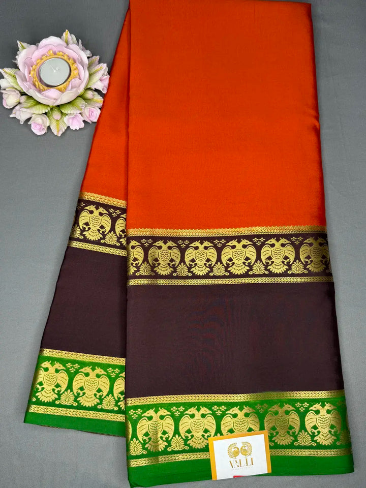 Mayura Valli orange & snuff 