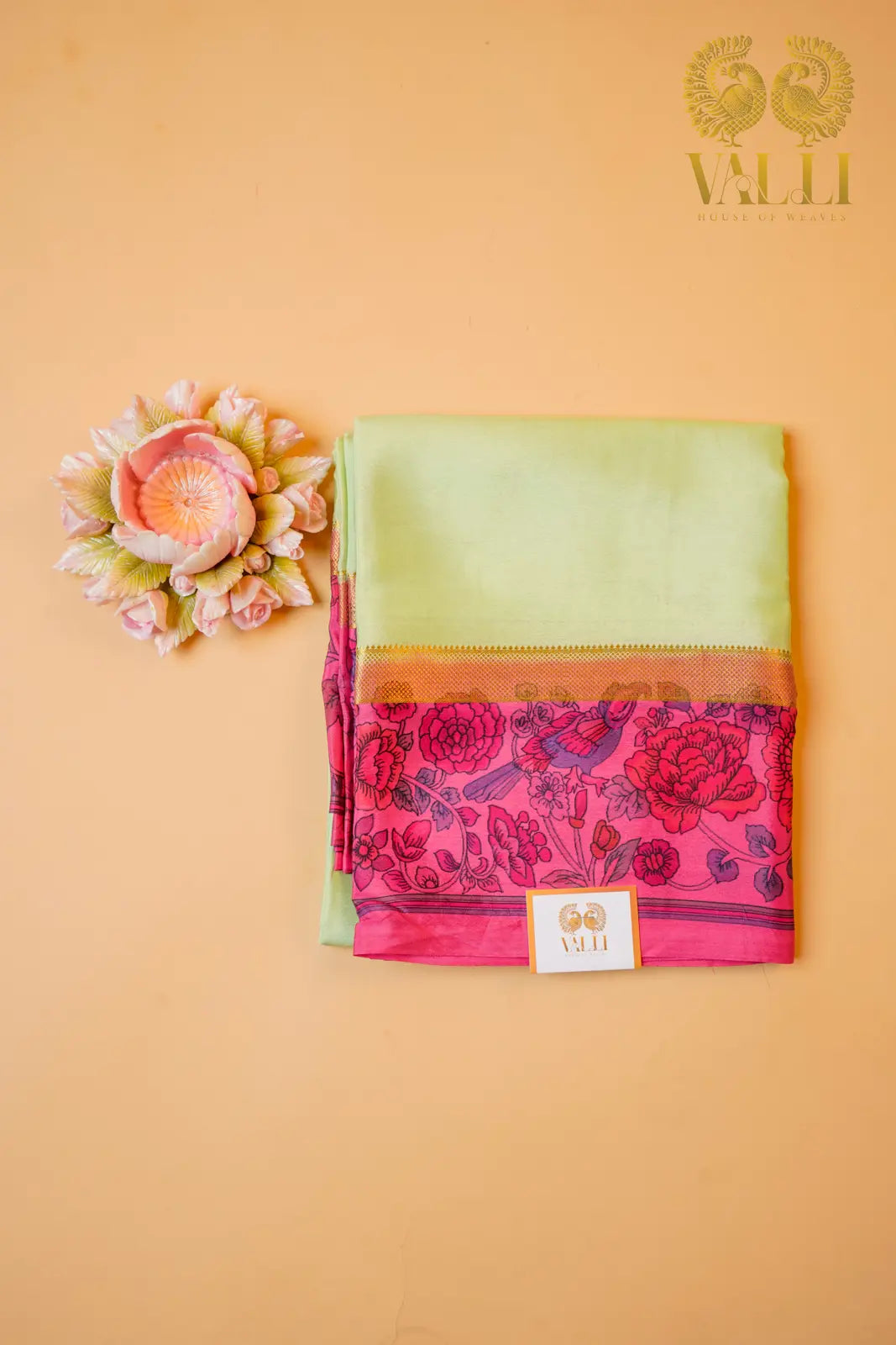 Kalamkari Pure Crepe Silk Saree 