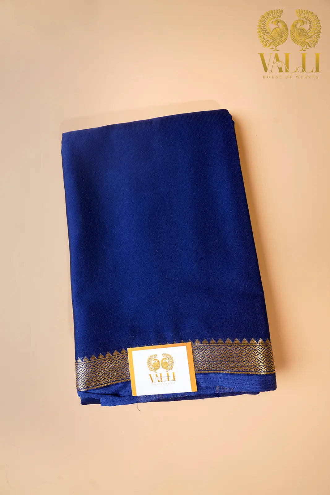 Small border crepe navy blue 