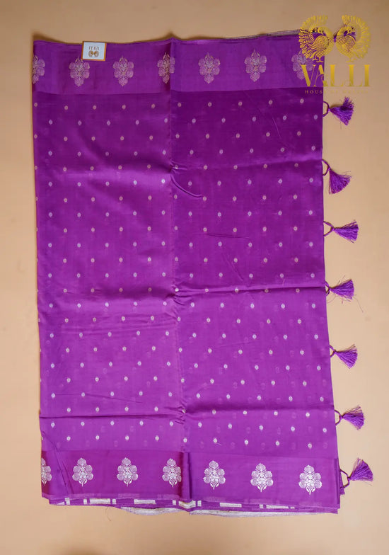 Munga Saree  Purple