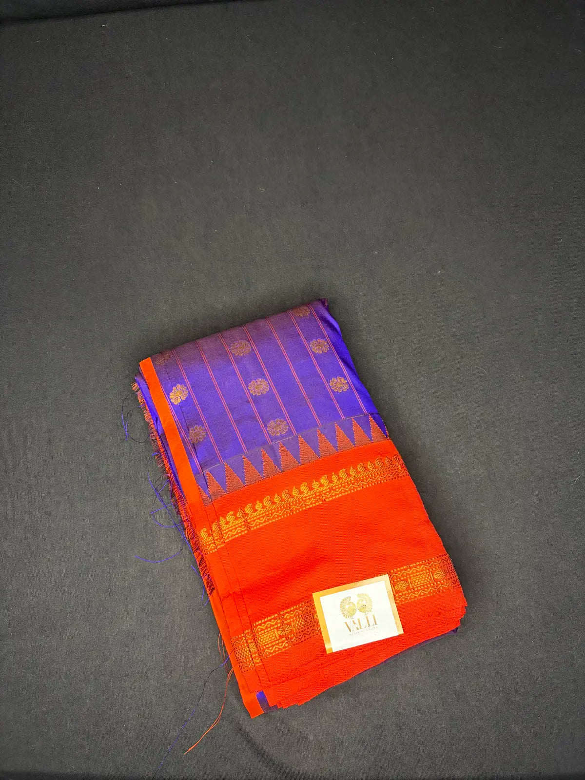 Ms blue Gadwal silk 