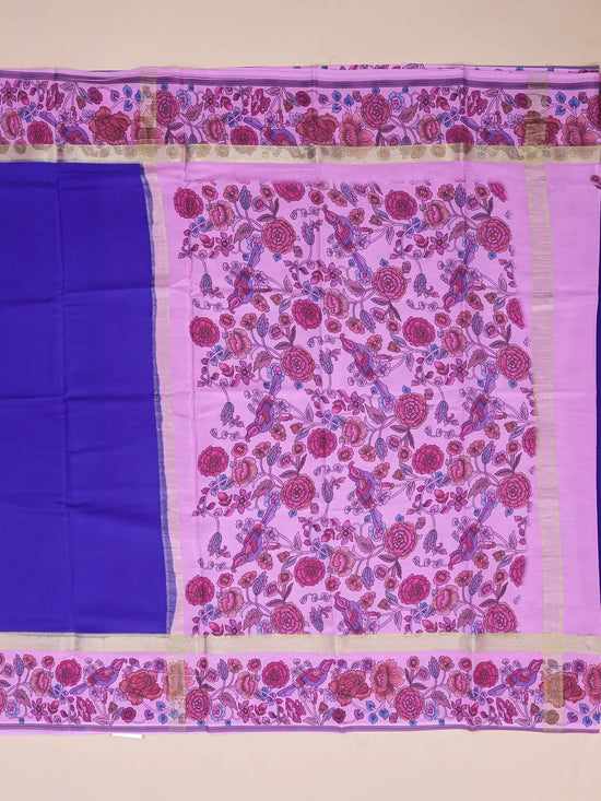 Kalamkari Crepe  – Blue