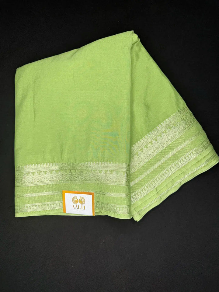 Border Semi Crepe  – Green